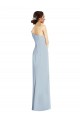Compre Azul cielo claro Trompeta Hombros Descubiertos Crepé Elástico Largo Formales Vestidos de dama de honor / Vestidos de fiesta