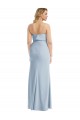 Compre Azul cielo claro Trompeta Sin tirantes Crepé Elástico Largo Vestidos de dama de honor / Vestidos de fiesta