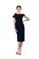 Compre Azul marina oscuro Sirena Hombros Descubiertos Cóctel Crepé Elástico Corto Formales Vestidos de dama de honor / Vestidos de fiesta / Vestidos de cóctel