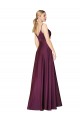 Compre Baya silvestre línea A Tirantes espagueti Crepé Elástico Largo Formales Vestidos de dama de honor / Vestidos de fiesta