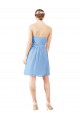 Compre Bígaro línea A Cuello de Corazón Sin tirantes Gasa Corto Vestidos de dama de honor / Vestidos de cóctel