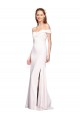 Compre Blanco Sirena Hombros Descubiertos Crepé Elástico Largo Formales Vestidos de dama de honor / Vestidos de fiesta