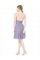 Compre Borgoña línea A Cuello de Corazón Gasa Corto Vestidos de dama de honor / Vestidos de cóctel / Vestidos para homecoming