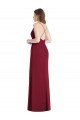 Compre Cazador Verde Sirena Tirantes espagueti Cuello en V Gasa Largo Vestidos de dama de honor