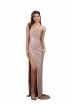Compre Champán Sirena Cucharón Lentejuela Largo Formales Vestidos de dama de honor / Vestidos de fiesta