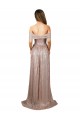 Compre Champán línea A Cucharón Sin tirantes Lentejuela Largo Formales Vestidos de dama de honor / Vestidos de fiesta