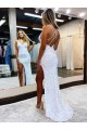 Compre Color mostrado Cubierta Cuello en V Lentejuelas Terciopelo Largo Vestidos de fiesta