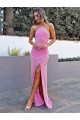 Compre Color mostrado Cubierta Halter Lentejuelas Terciopelo Largo Vestidos de fiesta