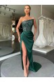 Compre Color mostrado Cubierta Sin tirantes Barrer tren Lentejuelas Terciopelo Largo Vestidos de fiesta