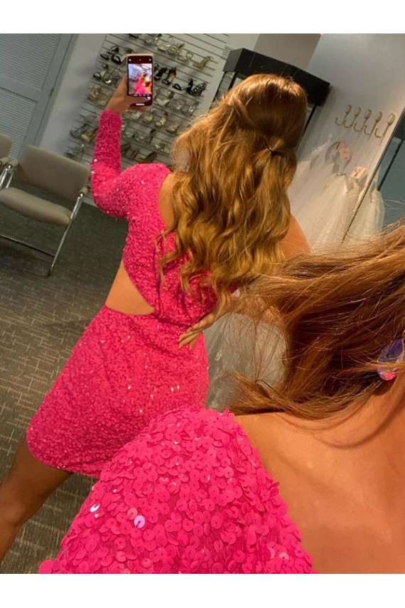 Compre Color mostrado Cubierta Un Hombre Corto Lentejuelas Terciopelo Corto Vestidos de fiesta