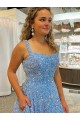 Compre Color mostrado línea A Cucharón Cola corte Lentejuelas Terciopelo Largo Vestidos de fiesta