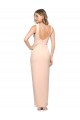 Compre Cubierta Cuadrado Crepé Elástico Largo Formales Vestidos de dama de honor / Vestidos de fiesta