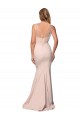 Compre Cubierta Cuello de Corazón Crepé Elástico Tul Largo Formales Vestidos de dama de honor / Vestidos de fiesta