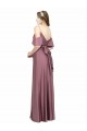 Compre Cubierta Hombros Descubiertos Satén sedoso Largo Formales Vestidos de dama de honor / Vestidos de fiesta