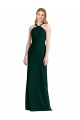 Compre Evergreen Trompeta Halter Gasa Largo Vestidos de dama de honor