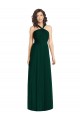 Compre Evergreen línea A Halter Gasa Largo Vestidos de dama de honor