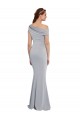 Compre Gris 24 Sirena Un Hombre Crepé Elástico Largo Formales Vestidos de dama de honor / Vestidos de fiesta