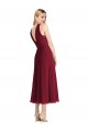 Compre Lila línea A Halter Gasa Corto Vestidos de dama de honor / Vestidos de cóctel