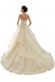 Compre Marfil & Champán Cuello de Corazón Cola capilla Tul Encaje Vestidos de novia