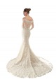 Compre Marfil & Champán Sirena Hombros Descubiertos Cola capilla Tul Encaje Vestidos de novia