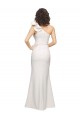 Compre Marfil Cubierta Un Hombre Crepé Elástico Largo Formales Vestidos de dama de honor / Vestidos de fiesta