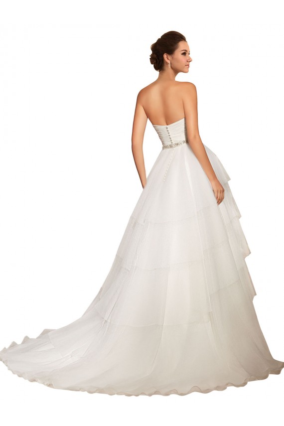 Compre Marfil Cuello de Corazón Cola capilla Tul Vestidos de novia