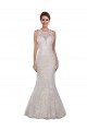 Compre Marfil Sirena Cuello Alto Cola capilla Encaje Vestidos de novia
