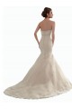 Compre Marfil Sirena Cuello de Corazón Cola capilla Tul Encaje Clásico Vestidos de novia