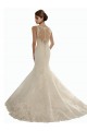 Compre Marfil Sirena Ilusión Cola capilla Encaje Vestidos de novia