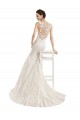 Compre Marfil Sirena Ilusión Cola capilla Encaje Vestidos de novia