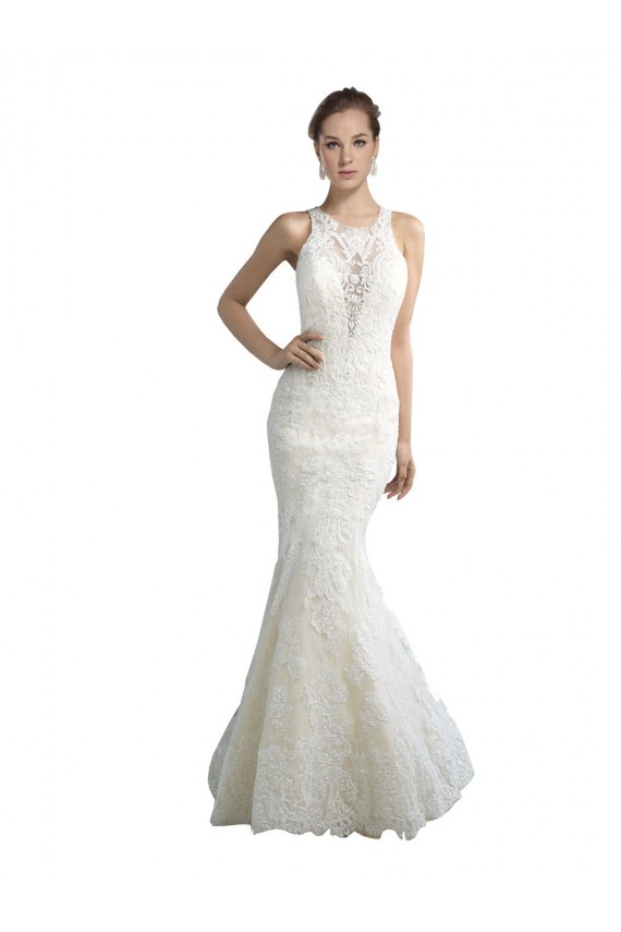 Compre Marfil Sirena Ilusión Cola capilla Tul Playa Vestidos de novia
