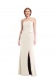 Compre Marfil Trompeta Sin tirantes Crepé Elástico Largo Vestidos de dama de honor / Vestidos de fiesta