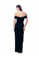 Compre Negro Sirena Hombros Descubiertos Crepé Elástico Largo Formales Vestidos de dama de honor / Vestidos de fiesta