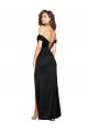 Compre Negro línea A Cuello de Corazón Satén sedoso Largo Formales Vestidos de dama de honor / Vestidos de fiesta