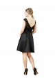 Compre Negro línea A Ilusión Satén Encaje Corto Vestidos de dama de honor / Vestidos de cóctel