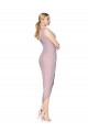 Compre Primavera Sirena Cuello en V Cuello Alto Cóctel Gasa Corto Asimétrico Formales Vestidos de dama de honor / Vestidos de fiesta