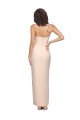Compre Cubierta Sin tirantes Crepé Elástico Largo Vestidos de dama de honor / Vestidos de fiesta