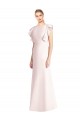 Compre Rosa Trompeta Barco Crepé Elástico Largo Vestidos de dama de honor / Vestidos de fiesta