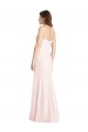 Compre Rosa Trompeta Cuello de Corazón Sin tirantes Crepé Elástico Largo Vestidos de dama de honor / Vestidos de fiesta
