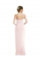 Compre Rosa Trompeta Halter Crepé Elástico Largo Vestidos de dama de honor / Vestidos de fiesta