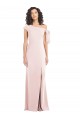 Compre Rosa Trompeta Hombros Descubiertos Crepé Elástico Largo Formales Vestidos de dama de honor / Vestidos de fiesta