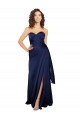 Compre Sapphire línea A Cuello de Corazón Sin tirantes Satén sedoso Largo Formales Vestidos de dama de honor / Vestidos de fiesta