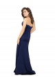 Compre Sapphire línea A Cuello de Corazón Sin tirantes Satén sedoso Largo Formales Vestidos de dama de honor / Vestidos de fiesta