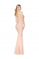 Compre Sirena Cuello Alto Crepé Elástico Largo Formales Vestidos de dama de honor / Vestidos de fiesta