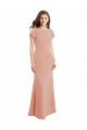 Compre Sirena Cuello Barco Cuello Alto Gasa Largo Vestidos de dama de honor / Vestidos de fiesta