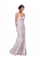 Compre Sirena Cuello de Corazón Encaje Largo Vestidos de dama de honor / Vestidos de fiesta