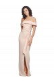 Compre Sirena Hombros Descubiertos Crepé Elástico Largo Formales Vestidos de dama de honor / Vestidos de fiesta