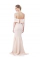 Compre Sirena Hombros Descubiertos Crepé Elástico Largo Formales Vestidos de dama de honor / Vestidos de fiesta
