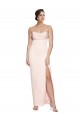 Compre Sirena Satén elástico Largo Formales Vestidos de dama de honor / Vestidos de fiesta