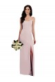 Compre Trompeta Tirantes espagueti Crepé Elástico Largo Formales Vestidos de dama de honor / Vestidos de fiesta